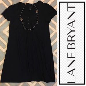 LANE BRYANT  3 button little black dress 18/20